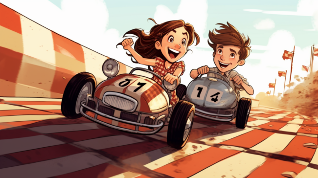 advancemedia_comic-style_grafic_with_2_happy_children_on_2_toy__ccc28ec9-345f-4448-8269-563a6044929f