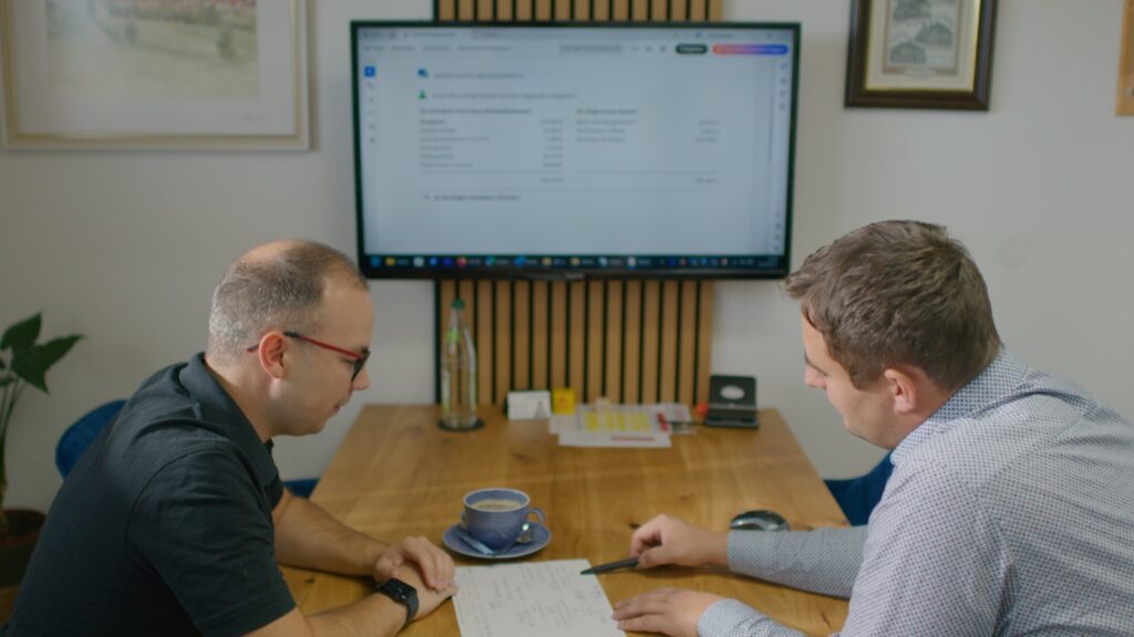 Matthias Fütterer im Kundengespräch